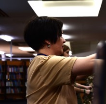 Мастер-класс по плетению маскировочной сети в Библионочь 2025 в ДГП