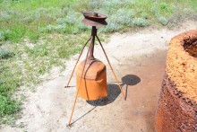 Источник "Горящий" на реке Свинурке впадающей в Калитву