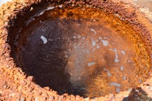 Источник "Горящий" на реке Свинурке впадающей в Калитву