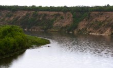 Крутояр на Дону у хутора Лебяженского