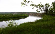 Крутояр на Дону у хутора Лебяженского