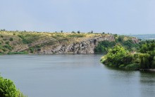 Кутовские скалы на Северском Донце у хутора Виноградного