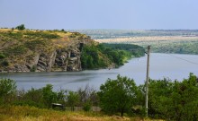 Кутовские скалы на Северском Донце у хутора Виноградного