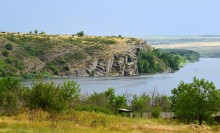 Кутовские скалы на Северском Донце у хутора Виноградного