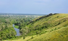 Белая скала на Калитве у Нижнепопова