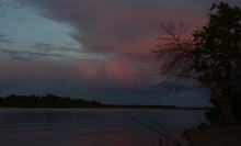Закат на Дону в день летнего солнцестояния