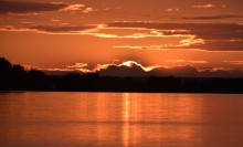 Закат на Дону в день летнего солнцестояния