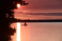 Закат на Дону в день летнего солнцестояния