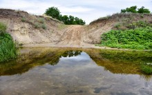 Летний день на Калитве у старой мельницы и брода между Ильинкой и Анновко