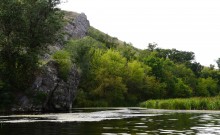 Пляж на Калитве у посёлка Сосны