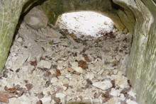 Меловой пещерный храм на берегу Дона на границе Ростовской и Воронежской областей