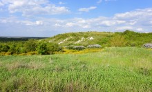 Меловой пещерный храм на берегу Дона на границе Ростовской и Воронежской областей