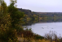 Скалы на Северском Донце между устьем Быстрой и скалой Западня