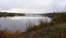 Мост через Северский Донец в станице Краснодонецкой
