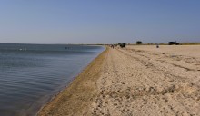 Ясенская переправа в проливе между Азовским морем и Бейсугским лиманом