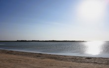 Ясенская переправа в проливе между Азовским морем и Бейсугским лиманом