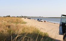 Ясенская переправа в проливе между Азовским морем и Бейсугским лиманом