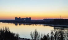 Морозное и ясное декабрьское утро на Дону