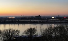 Морозное и ясное декабрьское утро на Дону