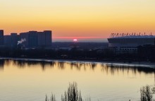 Морозное и ясное декабрьское утро на Дону