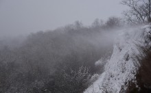 Метель в Таганрогском заливе у Займо-Обрыв, Маргаритово, Семибалках и Чумбур-косе