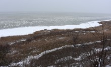 Метель в Таганрогском заливе у Займо-Обрыв, Маргаритово, Семибалках и Чумбур-косе
