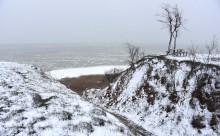 Метель в Таганрогском заливе у Займо-Обрыв, Маргаритово, Семибалках и Чумбур-косе