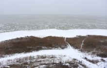 Метель в Таганрогском заливе у Займо-Обрыв, Маргаритово, Семибалках и Чумбур-косе