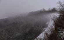 Метель в Таганрогском заливе у Займо-Обрыв, Маргаритово, Семибалках и Чумбур-косе