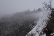 Метель в Таганрогском заливе у Займо-Обрыв, Маргаритово, Семибалках и Чумбур-косе