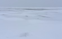 Метель в Таганрогском заливе у Займо-Обрыв, Маргаритово, Семибалках и Чумбур-косе