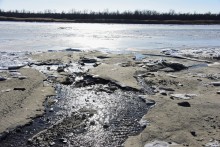 Стрелка Дона и Аксая в Крещенские морозы