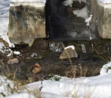 Стрелка Дона и Аксая в Крещенские морозы