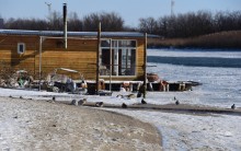 Стрелка Дона и Аксая в Крещенские морозы