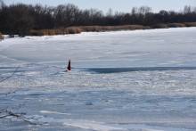 Стрелка Дона и Аксая в Крещенские морозы