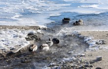 Стрелка Дона и Аксая в Крещенские морозы