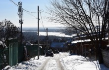 Стрелка Дона и Аксая в Крещенские морозы