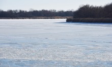 Стрелка Дона и Аксая в Крещенские морозы