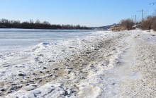 Стрелка Дона и Аксая в Крещенские морозы