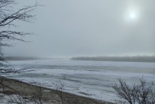 На стрелке Дона и Аксая в конце морозного января