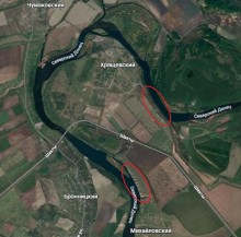 Нижнепалеолитические местонахождения Хрящи и Михайловское, расположенные в устье Северского Донца 