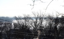 Стрелка Дона и Аксая в самый холодный день в году