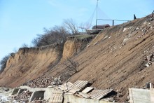 Конец февраля и освобождение Меотиды ото льда на берегу у хутора Рожо