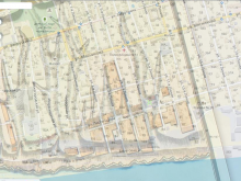 Наложение плана Ригельмана 1768г на современные улицы Нахичевани