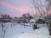 Раннее зимнее утро в Синегорке.