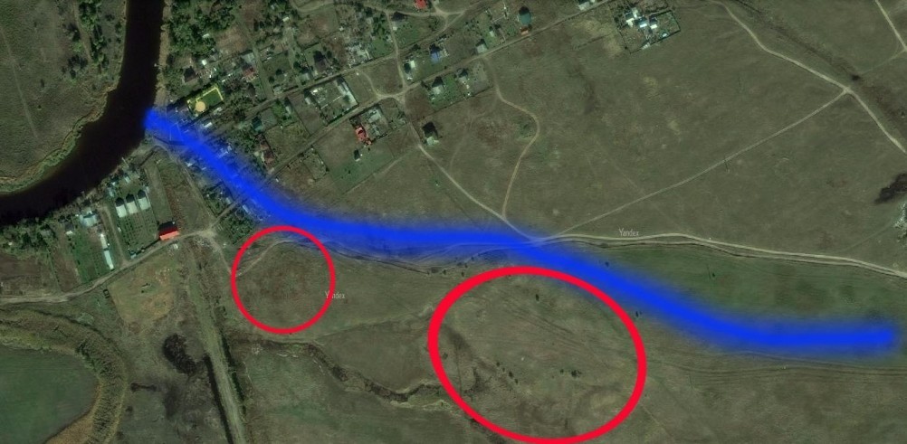 Редут у хутора Полушкин на берегу ерика Лагутник построенный во времена Крымской войны для защиты Ростова. Редут у хутора Полушкин на берегу ерика Лагутник построенный во времена Крымской войны для защиты Ростова.